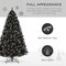 Artificial Christmas Tree Hinged Pine with 250 Lights, 1,000 Tips & Foldable Base Pre-Lit Outdoor Holiday Decor